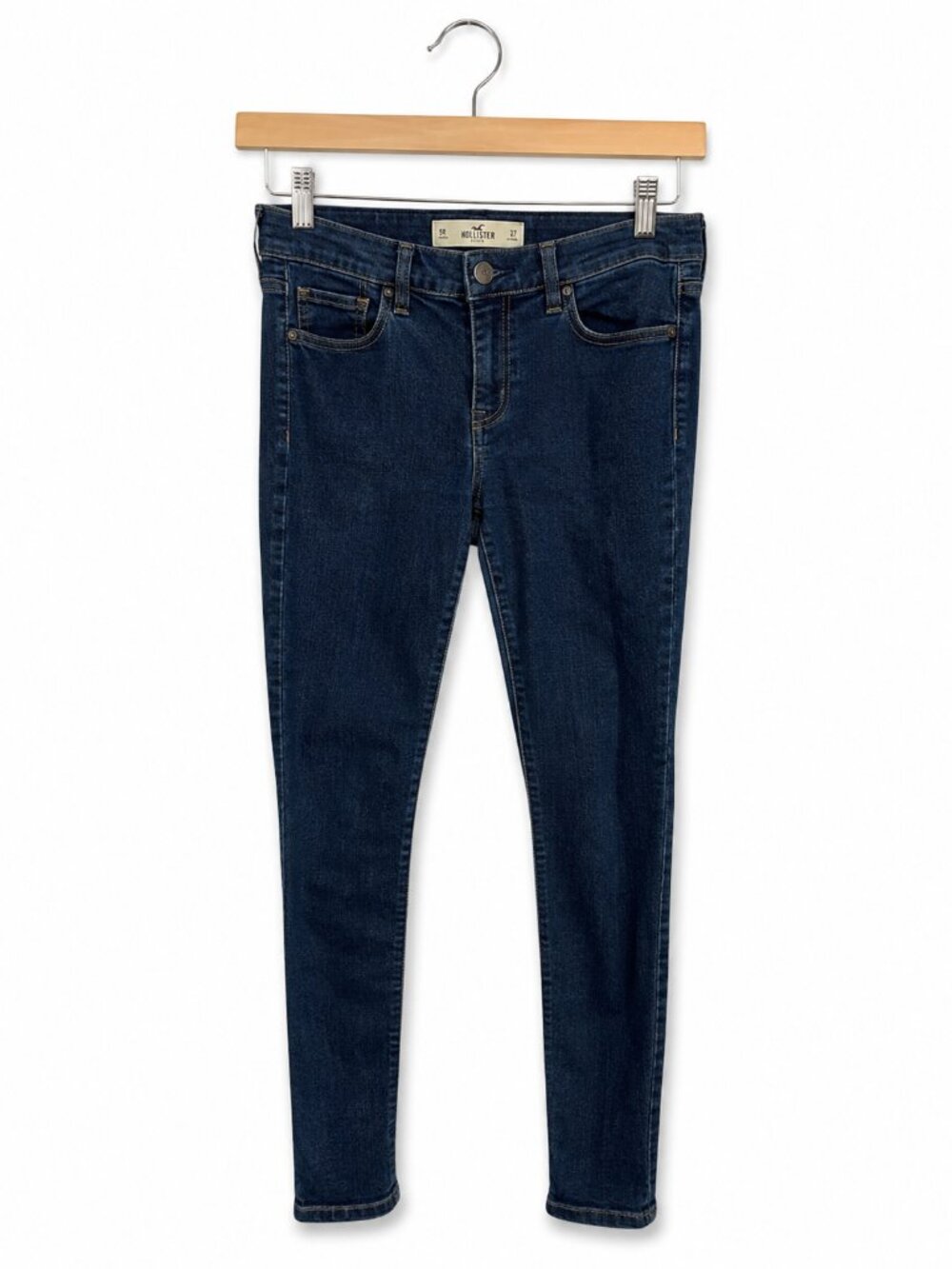 Hollister Womens‎ Skinny Jeans Dark Wash Stretch Denim 9S W29 L29
